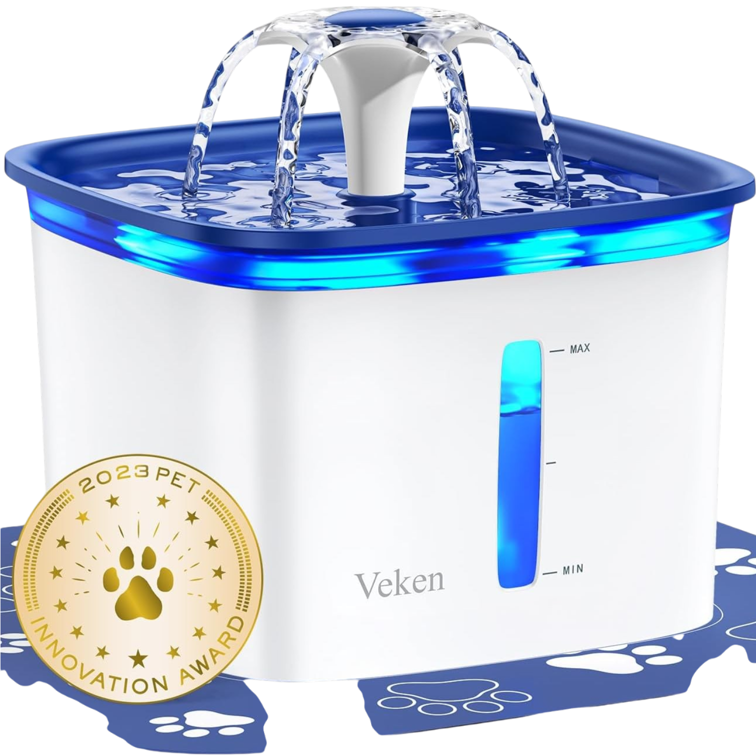 Innovation Award Winner 95oz/2.8L Pet Fountain by Veken